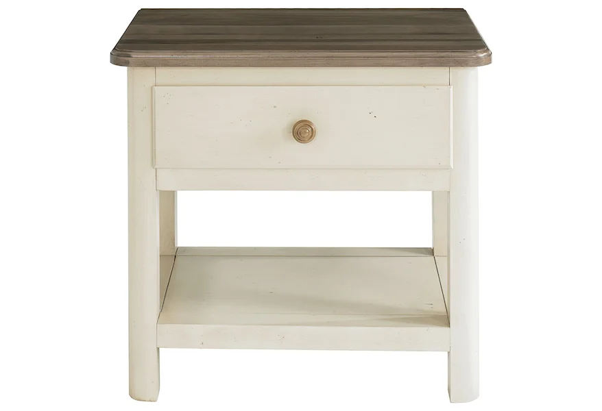 Bench Made Maple Nightstand by Bassett at Esprit Decor Home Furnishings